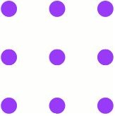 Dots in a square